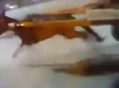 he do be running tho