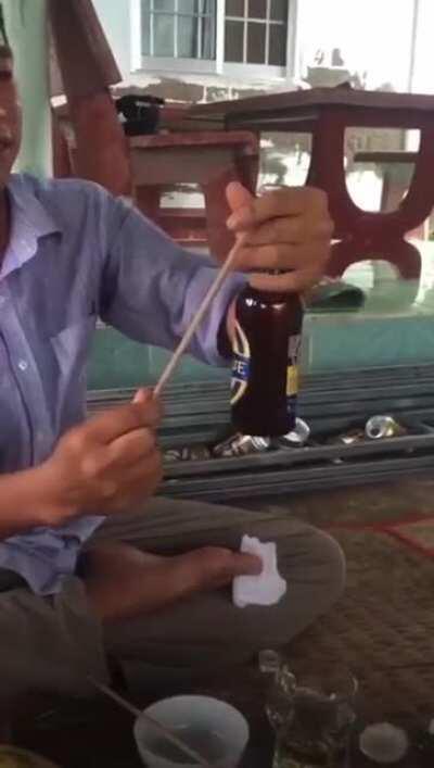 Chopsticks make great beer openers