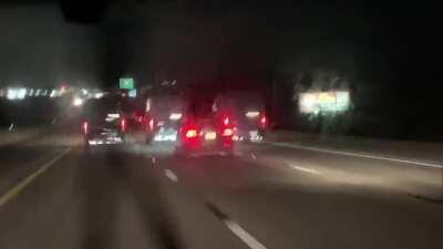 Drove like this behind these ass wipe Amazon drivers for more than 15 minutes on I-35N (Austin-Dallas). They would not let anyone pass through.