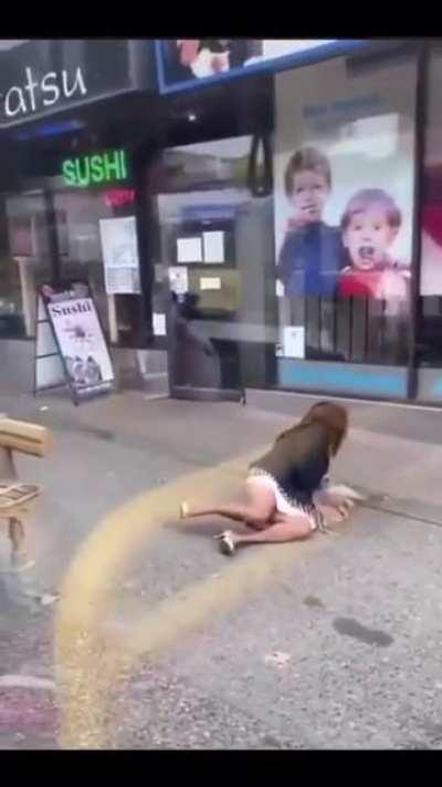 Woman gets thrown out of transit bus after spitting on a man…