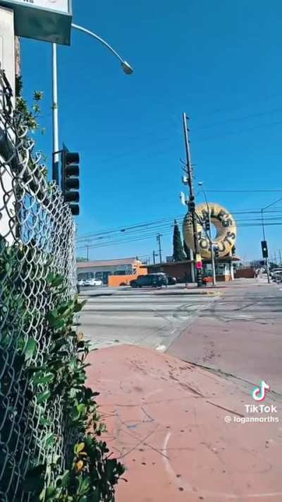 Protester aims pistol at LAPD in Compton
