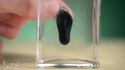Magnetic Cylindrical Ferrofluid In A Bottle