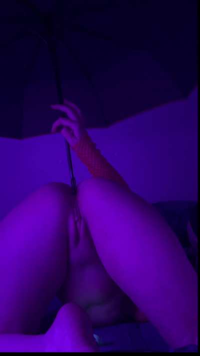 Once I gave into being an object and entertainment for men, i finally found my calling as an umbrella holder 