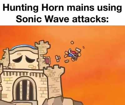 Maybe a Sonic Wave is really just our hunter bellowing as loud as they can and getting it amplified by the horn enough to make a shockwave.