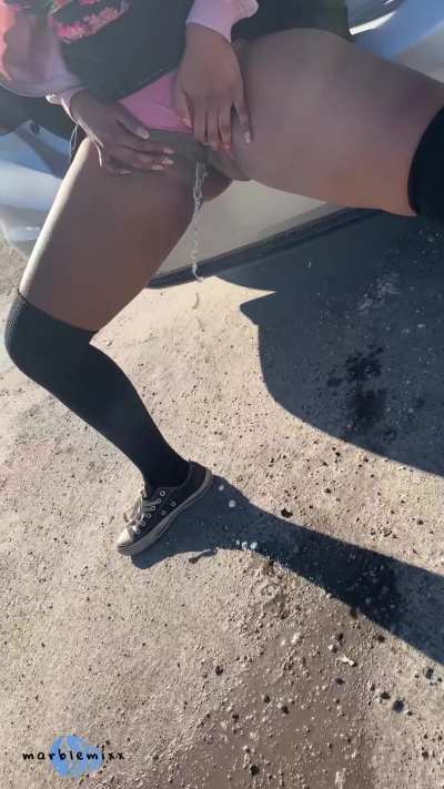 Exploding in the parking lot!!