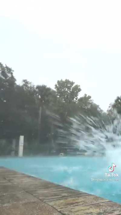 Who doesn’t love swimming during a thunderstorm?