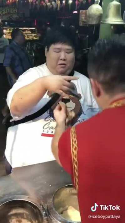 My guy just wanted some ice cream