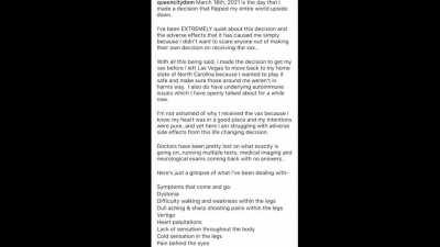 Covid-19 vaccine - The day she made a decision that flipped her entire world upside down