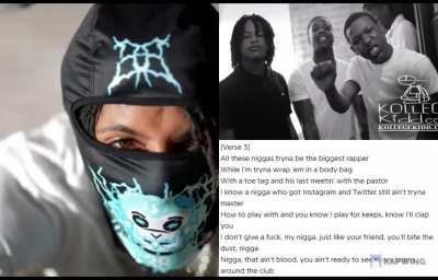 YoungBoy (4KT) violating Lil Durk (OTF) & even sneak disses LA Capone (600) on his new song