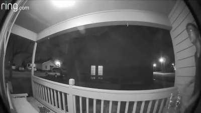 Idiot knocks himself out fighting a door