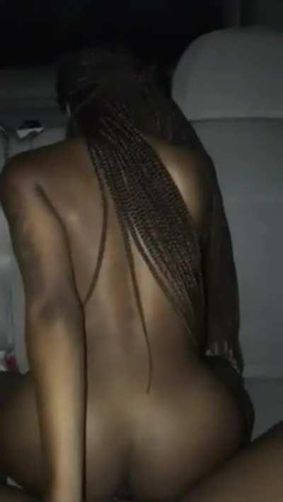 Black amateur girl gets POV fucked in her tight asshole