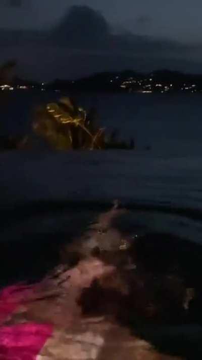 Back in the pool showing her perfect body