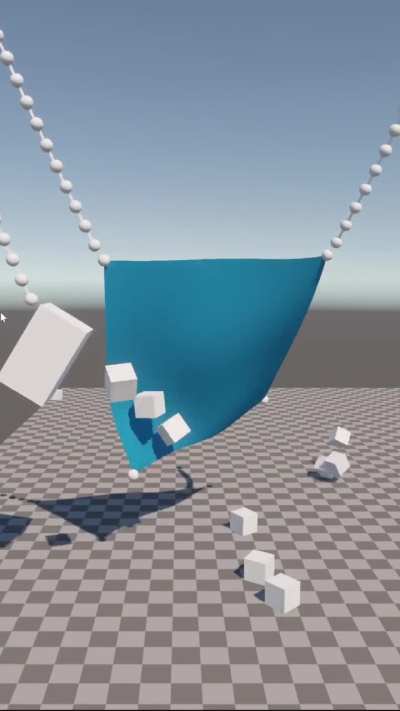 [Unity] Cloth and Rope Simulation in 300 Lines