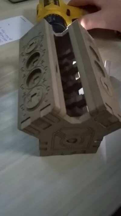8mm MDF V8 Engine