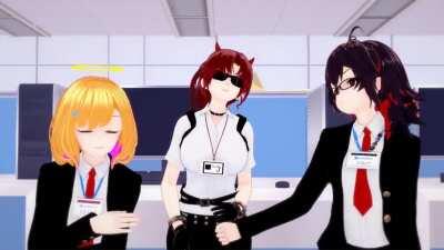 Hololive EN Managers while waiting for the next game permissions