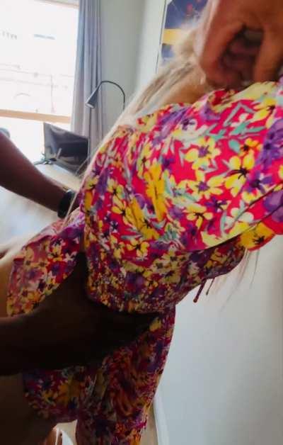 I told hubby to hurry home, I had a surprise for him..