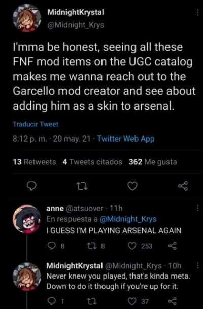 Garcello skin in arsenal??? (could be a joke or not)