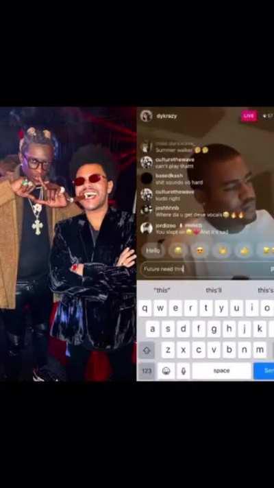 Young Thug x The Weeknd collab ? (Snippet from Thugger’s manager)