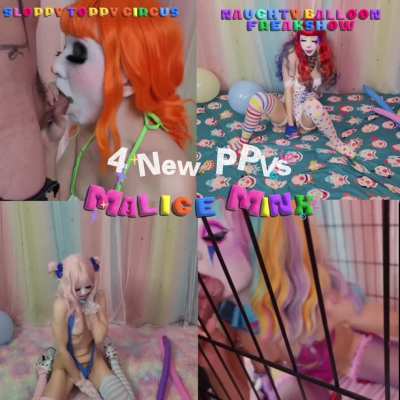 4 NEW VIDEOS RELEASED!! 🤡💦💞ALL MY SITES 💞💌 Cum show your support for this naughty clown slut! 😋✨