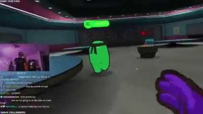 Kid screams bloody murder while playing among us