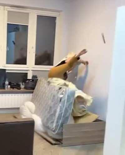 A normal prank among friends in Russia