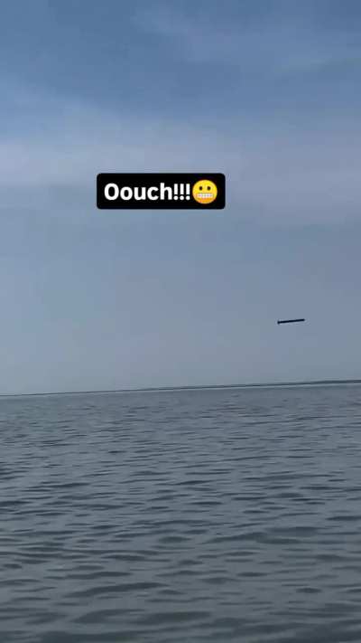 two cruise missiles launched over the Caspian sea towards the Black sea were caught on fishermen's camera two days ago.