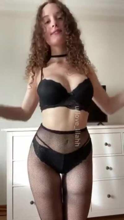 WAIT FOR HER BLACK LINGERIE!!!
