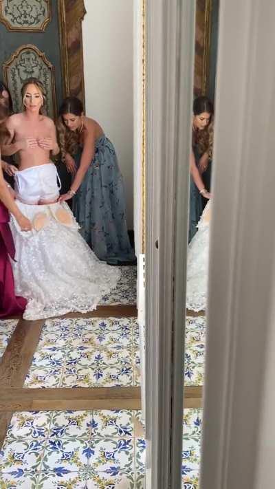 Getting ready for her big day