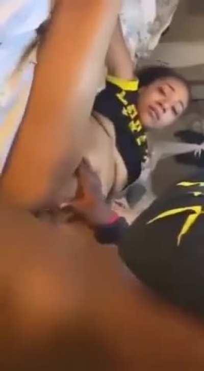 Look at her fat pussy