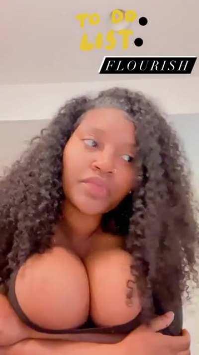 Bulging from the shirt