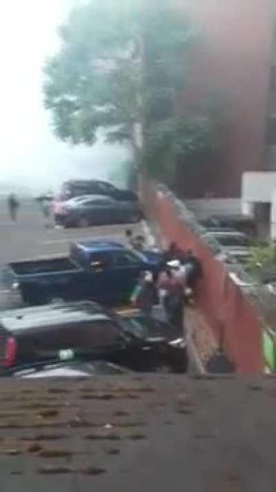 Cops Trap Protesters Using Gas in Residential Area