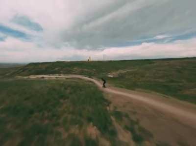 Erie single track dirt surfing