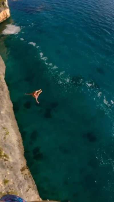 HMB while I jump 150 feet into the sea