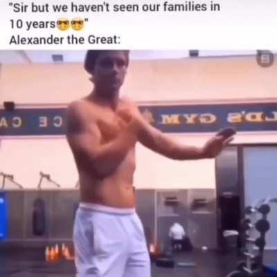 Proceeds to make the greatest speech the world has ever seen