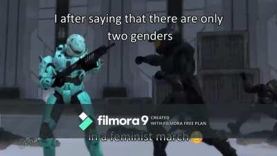 Me after saying that there are only two genders (sorry for the watermark i dont have the premium)