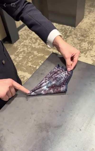 EMSK: Folding a handkerchief
