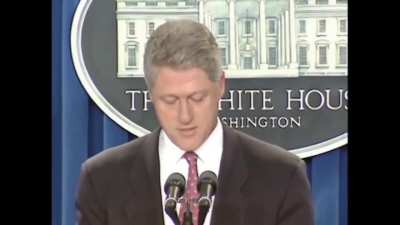 President Clinton addresses Black Mesa incident Nov 1998