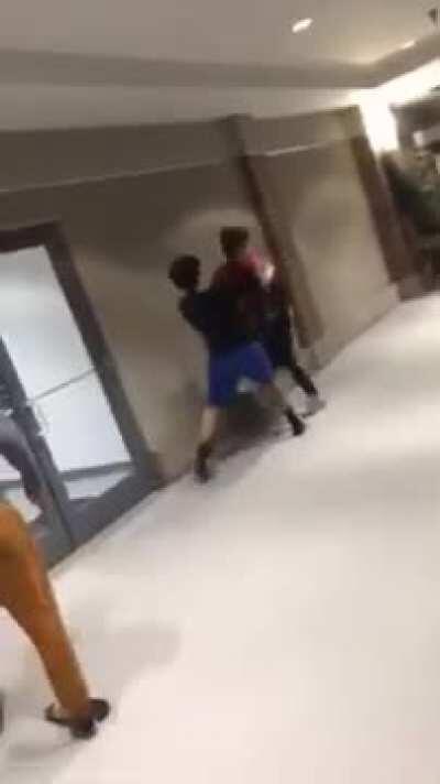 One kid fights off 5 goons jumping him solo, daredevil style