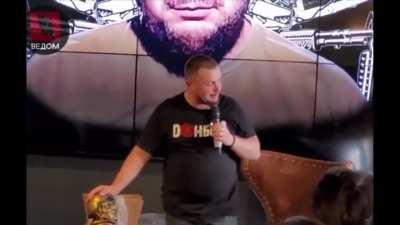 Combined videos of yesterday's bombing, shows both Vladlen Tatarsky and the alleged attacker Darya Trepova who was sitting only a few feet away