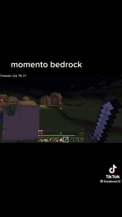 bedrock moment: door got mad💀
