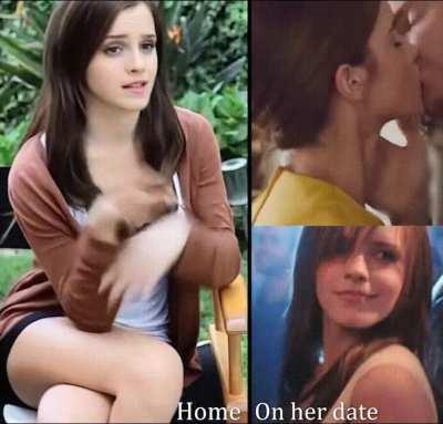 Emma Watson telling you all the juicy details about her date last night