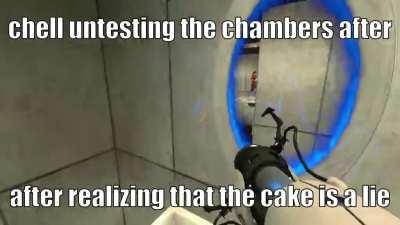 when the cake is a lie