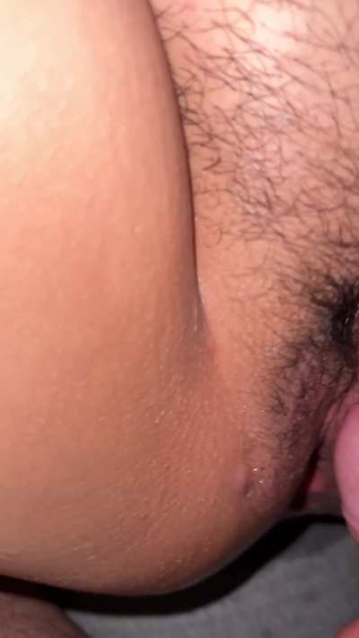 My body tenses so much when he slaps my pussy with his cock