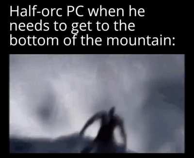 Shrek hit the ground like a tungsten rod