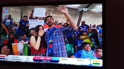 Someone is busy in winning the hearts.