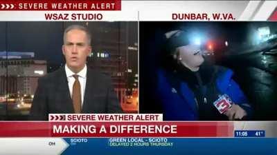 Local reporter hit by car