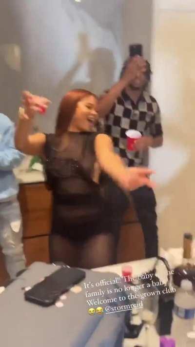 Throwin it back on her birthday