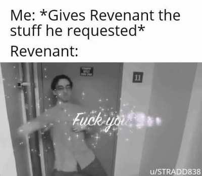 I'm not thanking you!