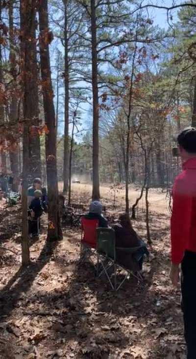 Ken Block ripping through the forrest in Missouri