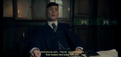 Arthur's reactions were priceless in this scene, but it also underscores why Tommy is boss